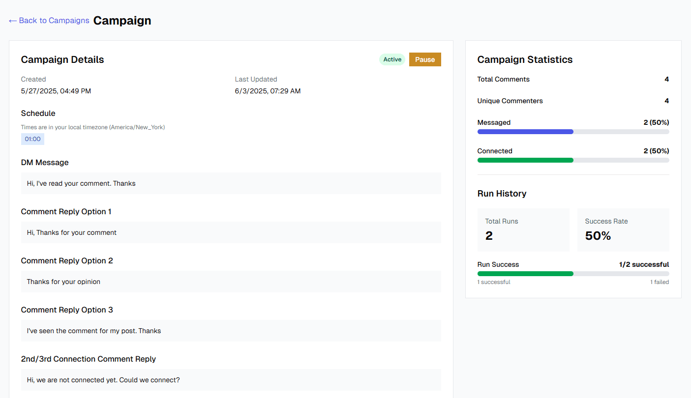 Chat-Fluence Platform Interface